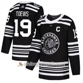 Män Ishockey Chicago Blackhawks Tröja Jonathan Toews 19 2019 Winter Classic Adidas Svart Authentic